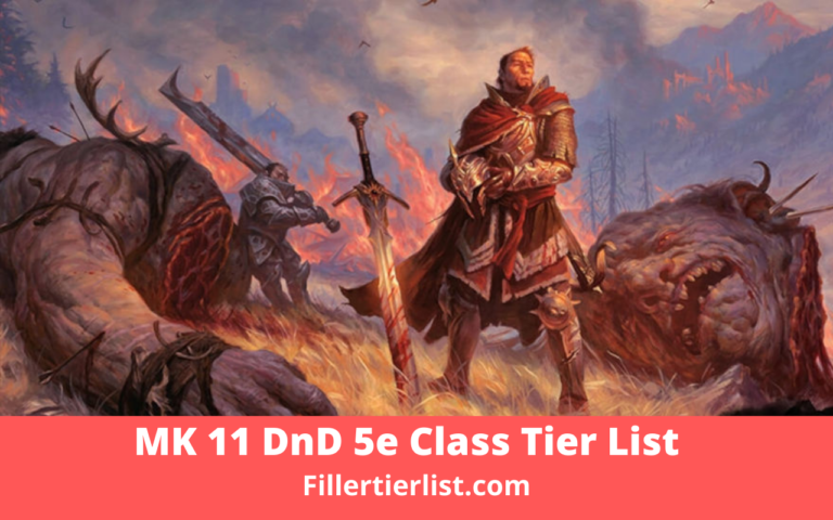 DnD 5e Class Tier List - Filler & Tier List