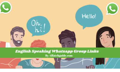English Speaking Whatsapp Group Links